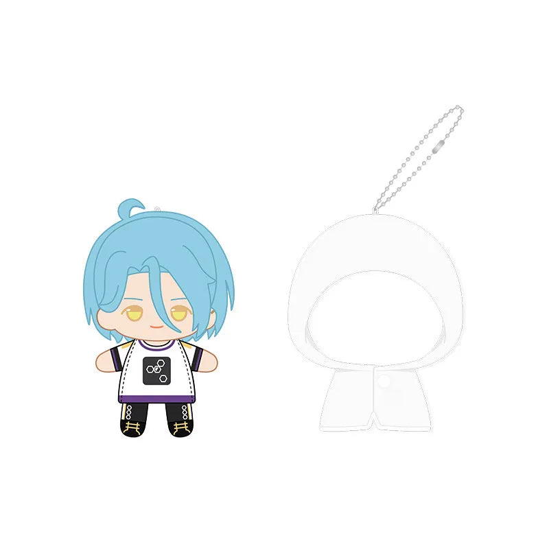 Ensemble Stars!! 2 Poupées à doigts en peluche douce style imperméable, porte-clés et pendentifs de sac, figurines mignonnes, jouets d'anime et de jeu, poupées de collection