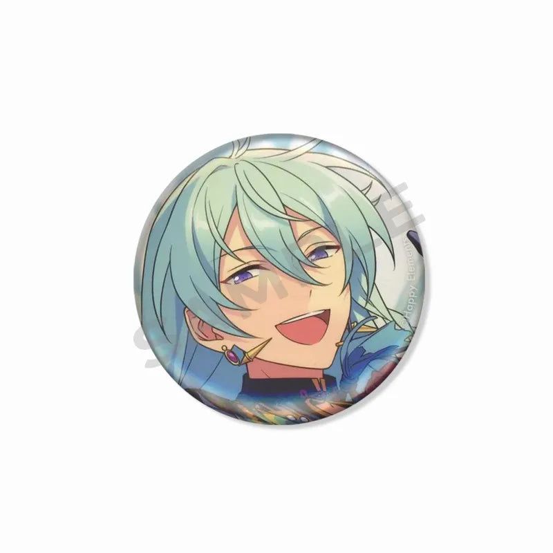 Ensemble étoiles Wataru Hibiki Badge mignon dessin animé idole broche bricolage Itbag vêtements chapeau accessoires Anime périphérique cadeau de collection