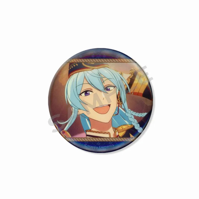 Ensemble étoiles Wataru Hibiki Badge mignon dessin animé idole broche bricolage Itbag vêtements chapeau accessoires Anime périphérique cadeau de collection