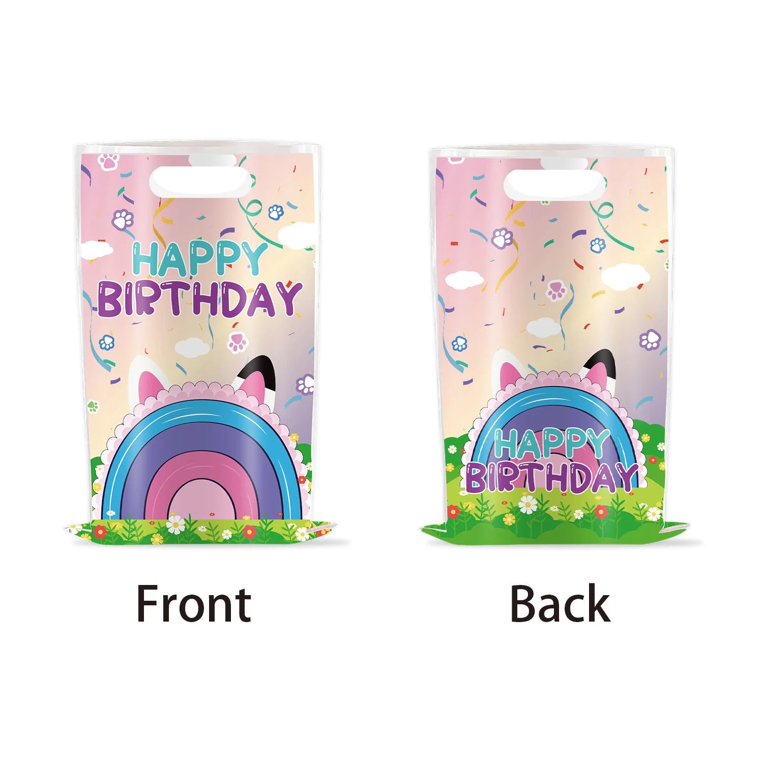 10-50 sacs cadeaux Gabby Doll House pour enfants, décoration de fête d'anniversaire, sacs de bonbons, emballage pour cadeaux de fête prénatale