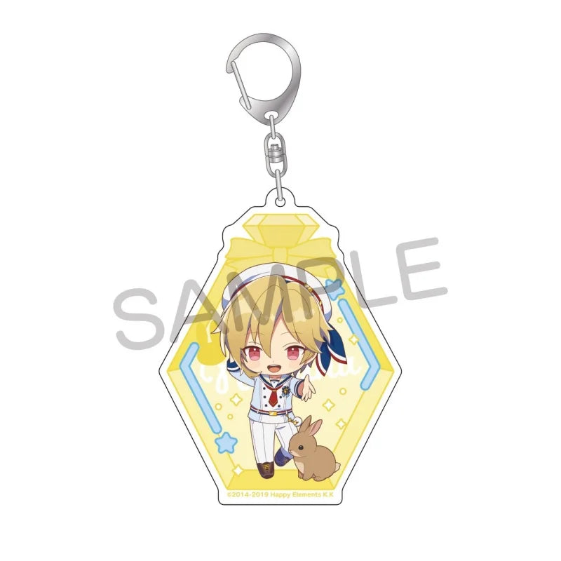 Ensemble Stars! Pendentif porte-clés en acrylique, version bouteille à message, pour sac, voiture, téléphone portable, cadeau pour amis et festivals