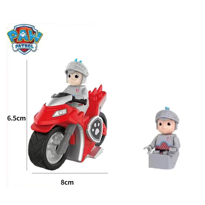 PAW Patrol – équipe de sauvetage de grande réalisation, chien de puissance, assemblage de dessin animé, pendentif de voiture électrique fait à la main, jouet, cadeau d'anniversaire pour enfants
