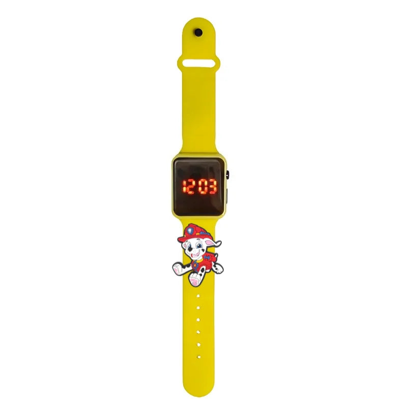 Dessin animé patte patrouille enfants montre montres de mode électronique affichage LED numérique montres étanche cadeau de vacances enfants montres