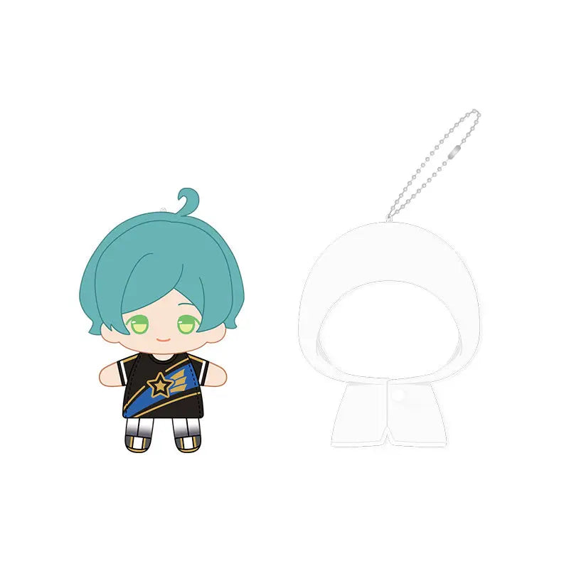 Ensemble Stars!! 2 Poupées à doigts en peluche douce style imperméable, porte-clés et pendentifs de sac, figurines mignonnes, jouets d'anime et de jeu, poupées de collection