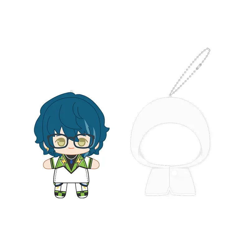 Ensemble Stars!! 2 Poupées à doigts en peluche douce style imperméable, porte-clés et pendentifs de sac, figurines mignonnes, jouets d'anime et de jeu, poupées de collection