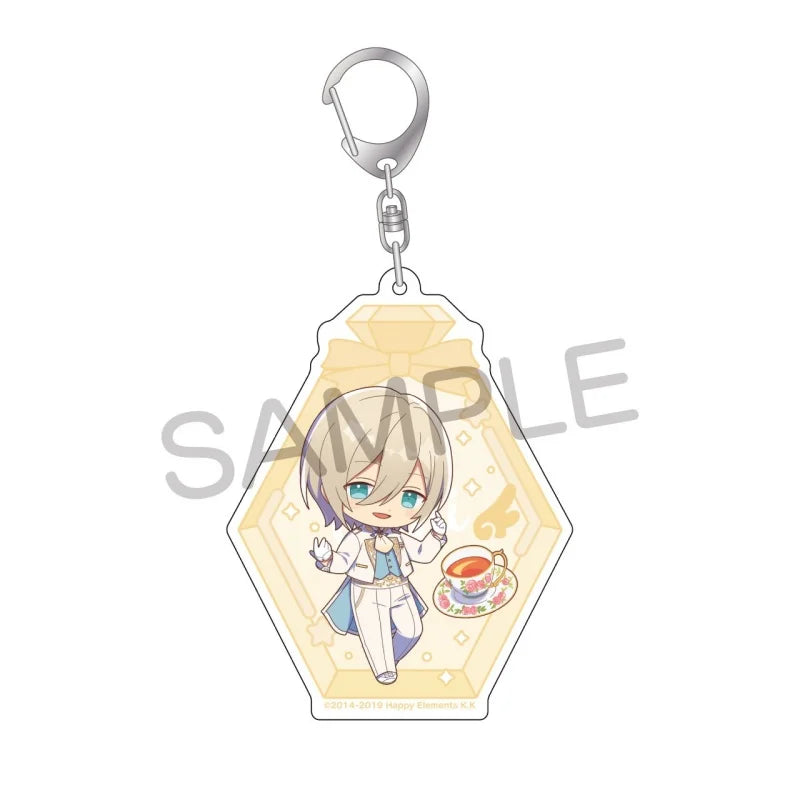 Ensemble Stars! Pendentif porte-clés en acrylique, version bouteille à message, pour sac, voiture, téléphone portable, cadeau pour amis et festivals