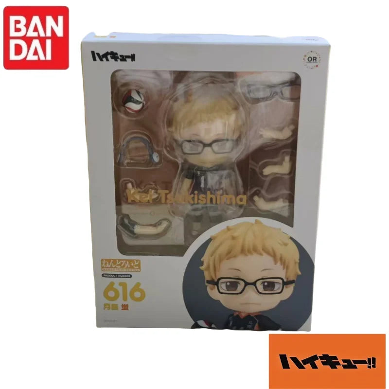 En Stock Original Bandai Gsc Nendoroid Haikyuu!! Shoyo Hinata Kageyama Tobio Kenma Kozume Version Q modèle de personnage à collectionner