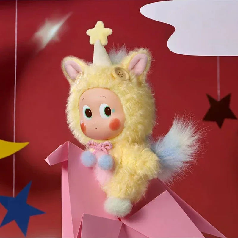 POP MART – pendentif en peluche en vinyle, série Have A Good Run, boîte aveugle, jouet mystère, Figurine, décoration de maison, ornement, véritable sac de devinettes