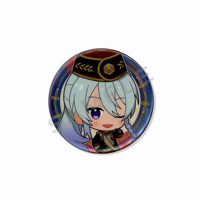 Ensemble étoiles Wataru Hibiki Badge mignon dessin animé idole broche bricolage Itbag vêtements chapeau accessoires Anime périphérique cadeau de collection