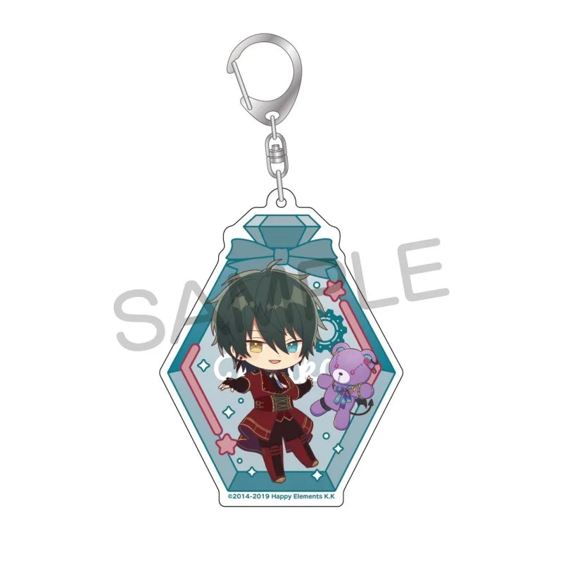 Ensemble Stars! Pendentif porte-clés en acrylique, version bouteille à message, pour sac, voiture, téléphone portable, cadeau pour amis et festivals