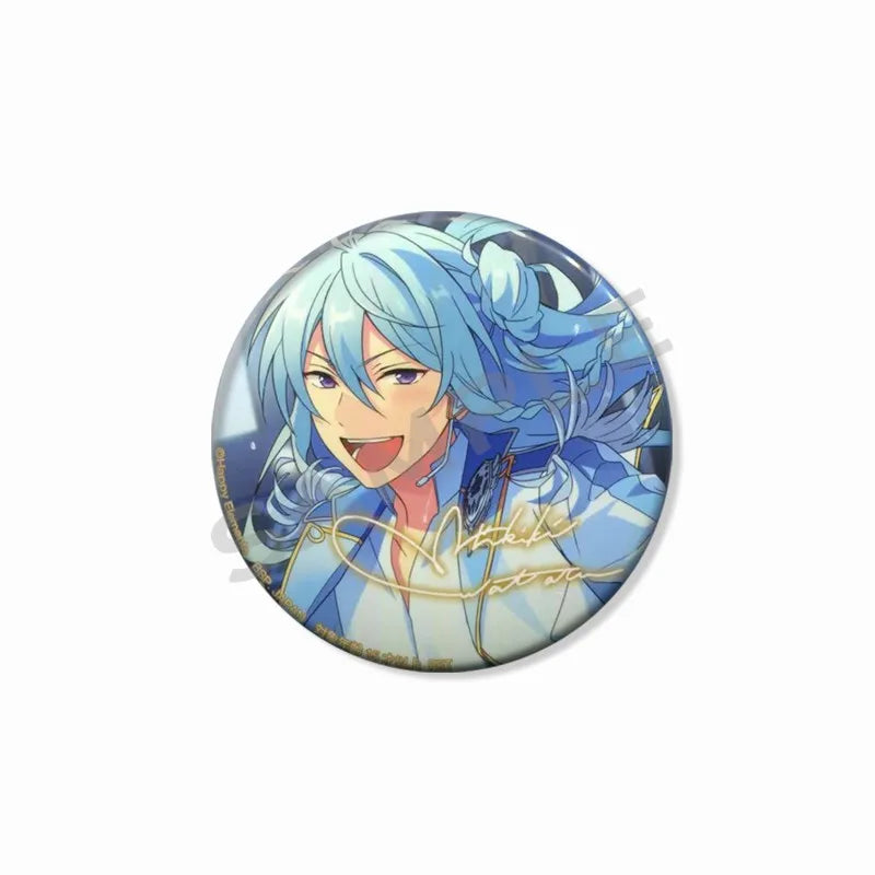 Ensemble étoiles Wataru Hibiki Badge mignon dessin animé idole broche bricolage Itbag vêtements chapeau accessoires Anime périphérique cadeau de collection
