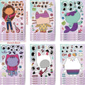 Autocollants de dessin animé Gabby Cat Dolls, décoration de fête d'anniversaire, autocollant DIY, bagages, guitare, graffiti imperméable, baby shower, jouets pour enfants*