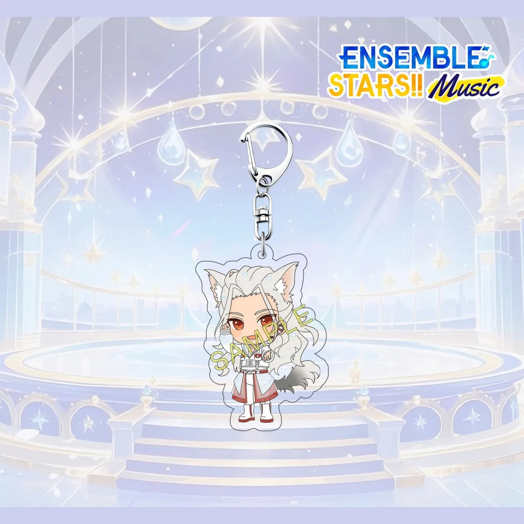 Porte-clés en acrylique de 6 cm avec personnage mignon de l'anime Ensemble Stars, pendentif pour sac à dos, décoration de clé de voiture, cadeau de collection pour fans