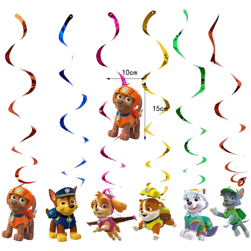 PAW Patrol – décoration de fête d'anniversaire, ensemble de ballons, vaisselle jetable, fournitures pour événements pour enfants, bannière, cadeau d'arrière-plan, nouvelle Version