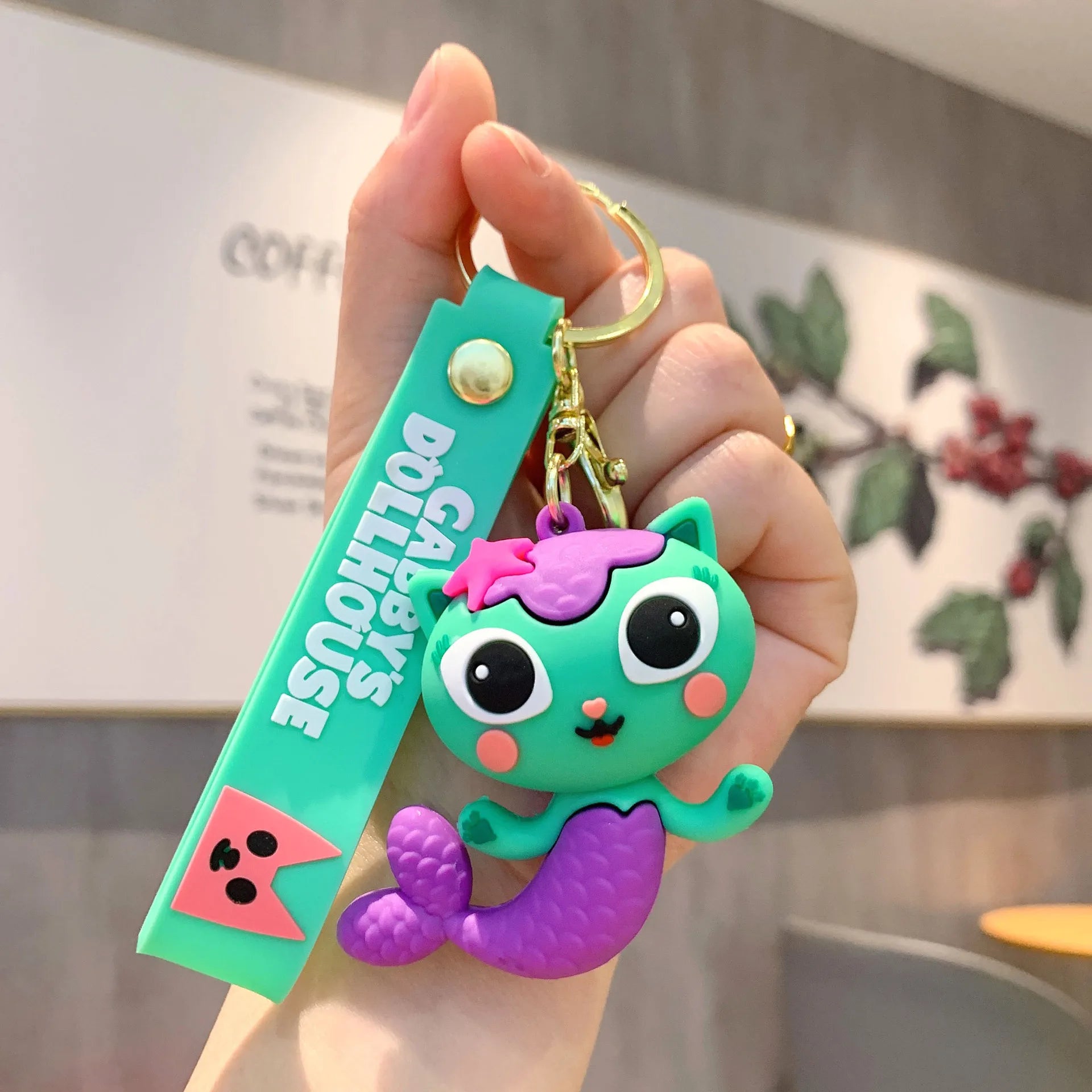Gabby's Dollhouse Figurines 3D Porte-clés Sacs mignons Pendentifs Cartables Porte-clés