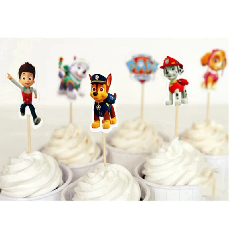 PAW Patrol – décoration de fête d'anniversaire, ensemble de ballons, vaisselle jetable, fournitures pour événements pour enfants, bannière, cadeau d'arrière-plan, nouvelle Version