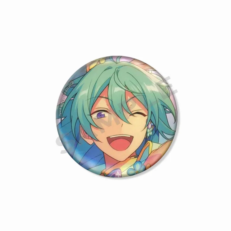 Ensemble étoiles Wataru Hibiki Badge mignon dessin animé idole broche bricolage Itbag vêtements chapeau accessoires Anime périphérique cadeau de collection