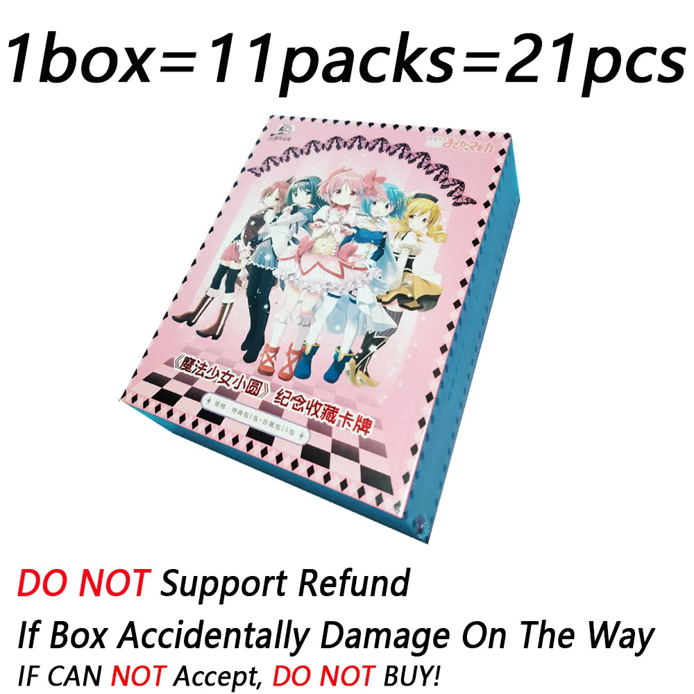 Boîte de boosters de cartes à collectionner Puella Magi Madoka Magica, TCG d'anime premium avec les personnages Madoka, Homura et les filles magiques