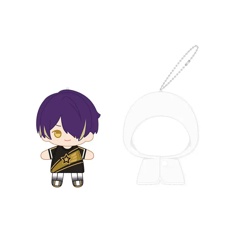 Ensemble Stars!! 2 Poupées à doigts en peluche douce style imperméable, porte-clés et pendentifs de sac, figurines mignonnes, jouets d'anime et de jeu, poupées de collection