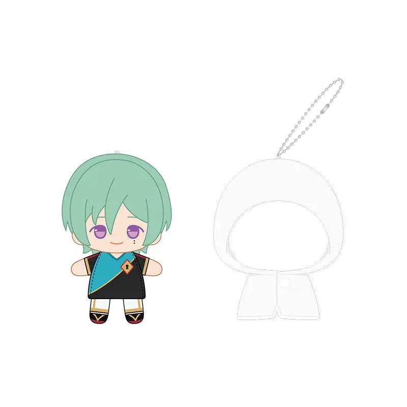 Ensemble Stars!! 2 Poupées à doigts en peluche douce style imperméable, porte-clés et pendentifs de sac, figurines mignonnes, jouets d'anime et de jeu, poupées de collection