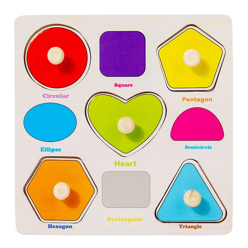 Puzzles en bois Montessori pour bébé, jouets dePuzzle Montessori en Bois pour Bébé – Animaux, Fruits et Véhicules – Jouet Éducatif d’Éveil dès 2 Ans