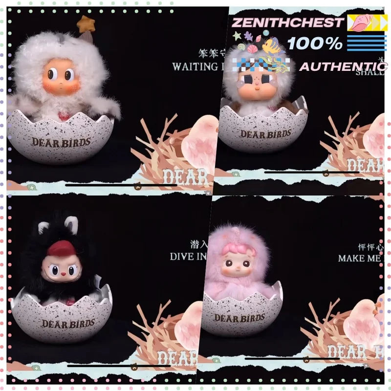 POP MART Série Dear Birds : Boîte de Présentation Anti-Poussière Multi-Niveaux pour Figurines de Collection, Organisateur de Rangement Unique, Cadeaux Pendentifs