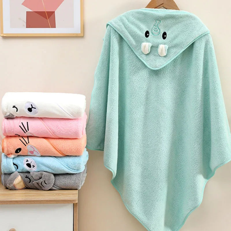 Cape de Bain Bébé à Capuche – Serviette Douce et Ultra Absorbante pour Nouveau-né et Enfant