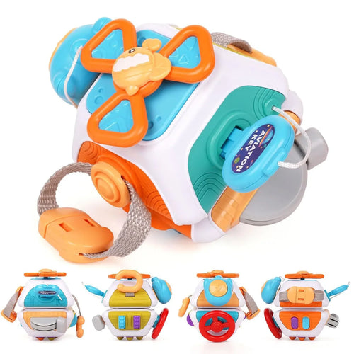 Baby Space Busy Ball Montessori – Jouet Sensoriel Multifonction pour Bébé, Développement de la Motricité Fine