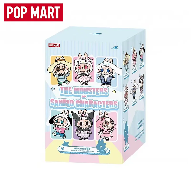 POP MART LABUBU Série de collaboration Sanrio, mignon et adorable, un article classique et de haute qualité, parfait pour les cadeaux de Noël mystère