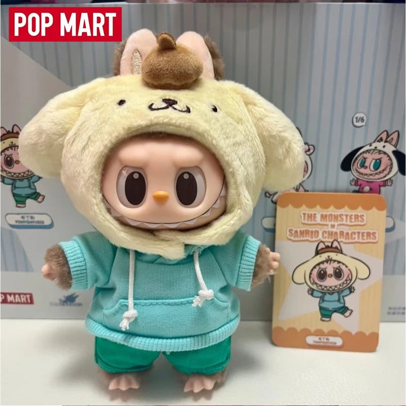 POP MART LABUBU Série de collaboration Sanrio, mignon et adorable, un article classique et de haute qualité, parfait pour les cadeaux de Noël mystère