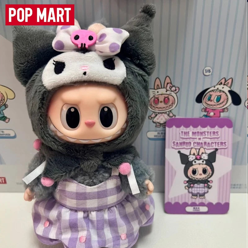 LABUBU Série de collaboration Sanrio, mignon et adorable, un article classique et de haute qualité, parfait pour les cadeaux de Noël mystère