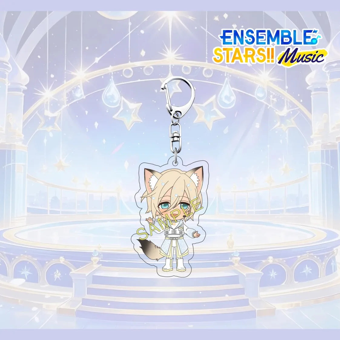 Porte-clés en acrylique de 6 cm avec personnage mignon de l'anime Ensemble Stars, pendentif pour sac à dos, décoration de clé de voiture, cadeau de collection pour fans