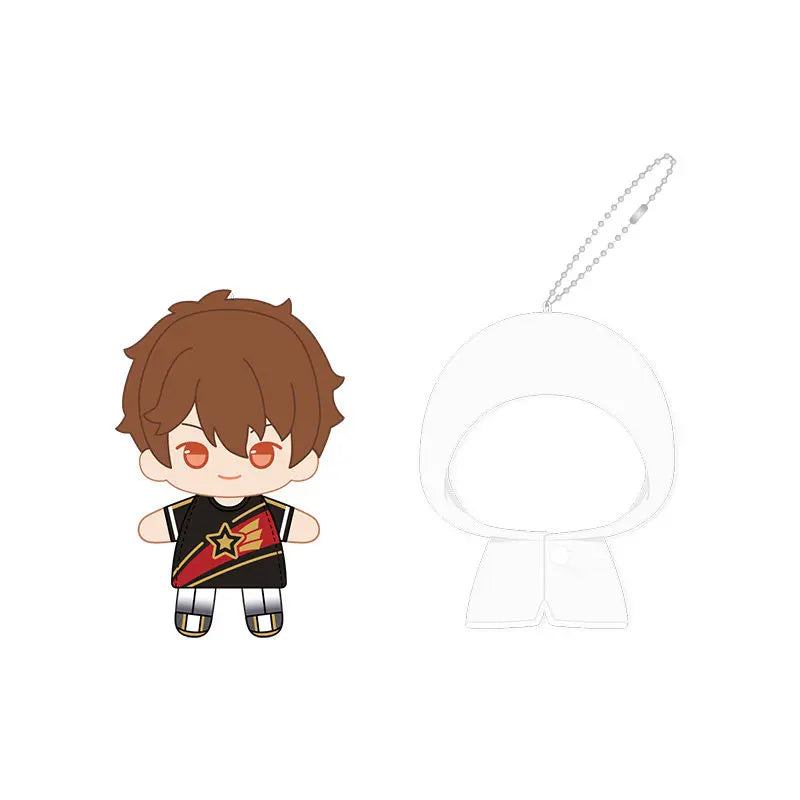 Ensemble Stars!! 2 Poupées à doigts en peluche douce style imperméable, porte-clés et pendentifs de sac, figurines mignonnes, jouets d'anime et de jeu, poupées de collection