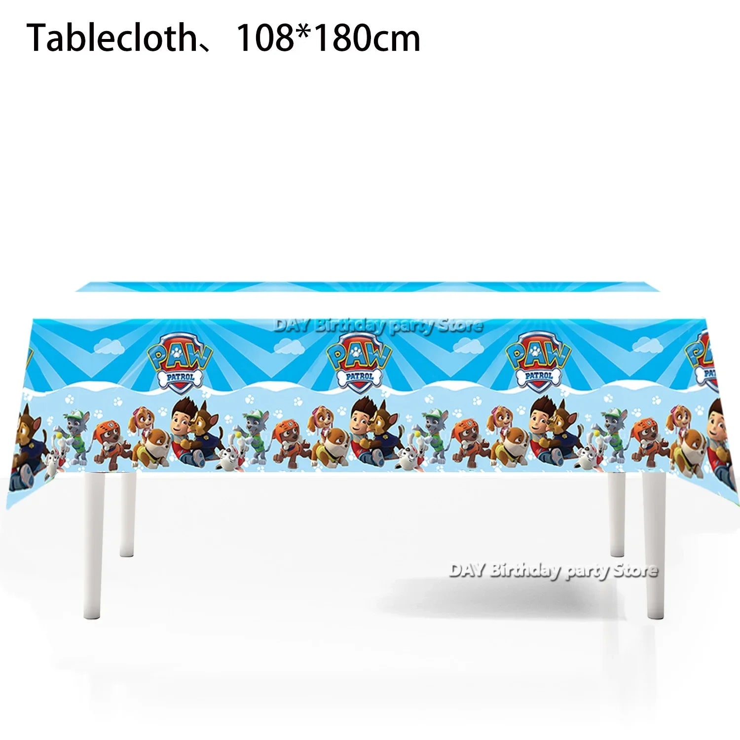 Paw Patrol – nappe d'anniversaire pour chien, décoration pour garçon et fille, réception-cadeau pour bébé, rose et bleu, fournitures de fête, cadeaux