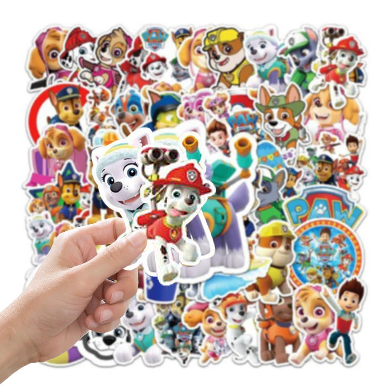 Ensemble de fournitures de fête d'anniversaire Paw Patrol, ballons, toile de fond, assiettes, gobelets, décorations de gâteaux, autocollants Paw Patrol, bannière, cadeaux de fête