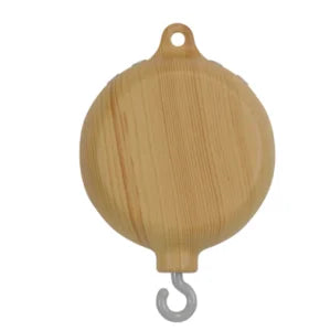 Mobile Musical en Bois pour Lit Bébé – Animaux Marins en Feutre, Hochet Suspendu Montessori