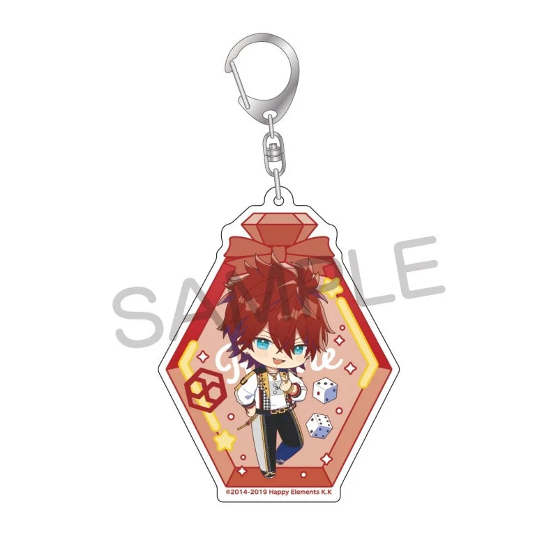 Ensemble Stars! Pendentif porte-clés en acrylique, version bouteille à message, pour sac, voiture, téléphone portable, cadeau pour amis et festivals