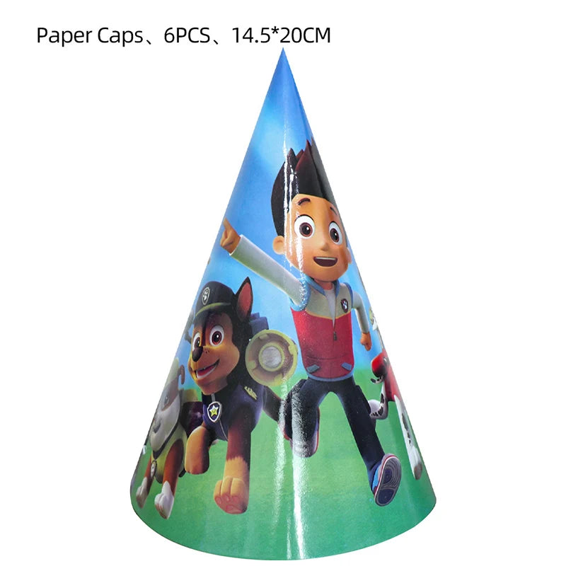 PAW Patrol – décoration de fête d'anniversaire, ensemble de ballons, vaisselle jetable, fournitures pour événements pour enfants, bannière, cadeau d'arrière-plan, nouvelle Version