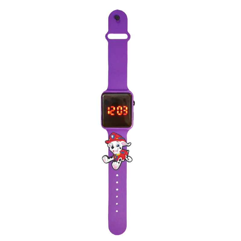 Dessin animé patte patrouille enfants montre montres de mode électronique affichage LED numérique montres étanche cadeau de vacances enfants montres
