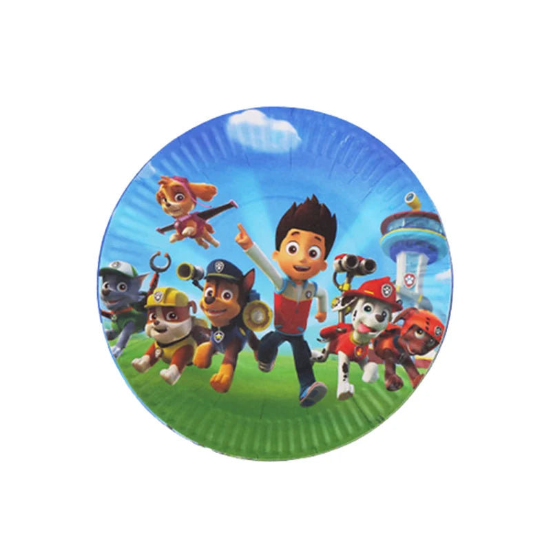 PAW Patrol – décoration de fête d'anniversaire, ensemble de ballons, vaisselle jetable, fournitures pour événements pour enfants, bannière, cadeau d'arrière-plan, nouvelle Version