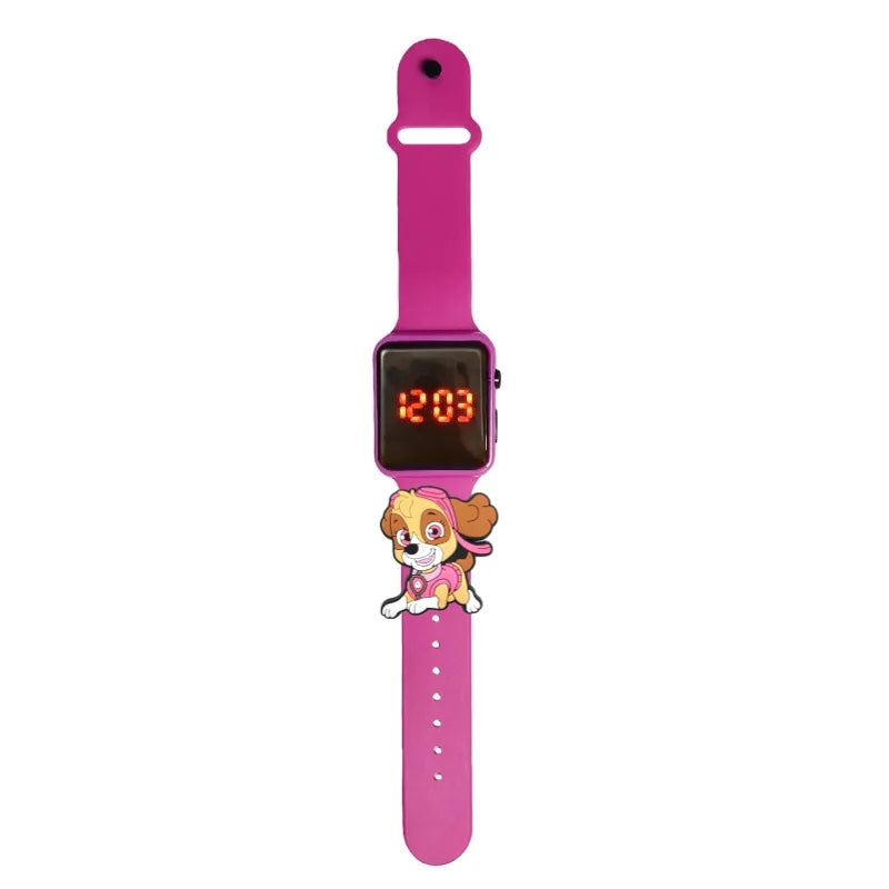 Dessin animé patte patrouille enfants montre montres de mode électronique affichage LED numérique montres étanche cadeau de vacances enfants montres