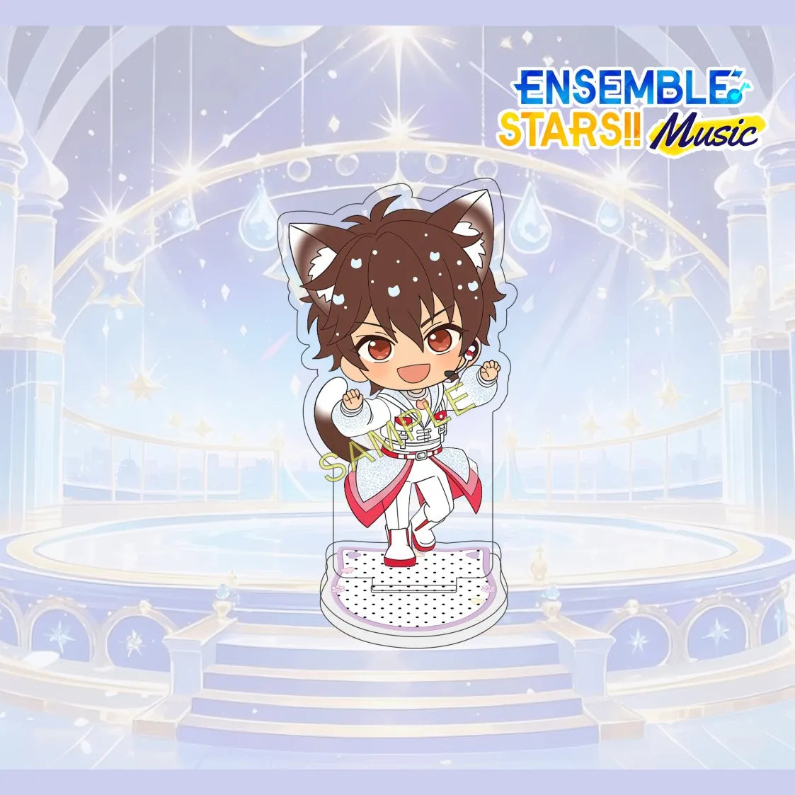 Figurine Acrylique 10 cm Ensemble Stars (Anime Game) – Personnage Complet Mignon – Décoration de Bureau – Collection Fan – Cadeau – Porte-clés