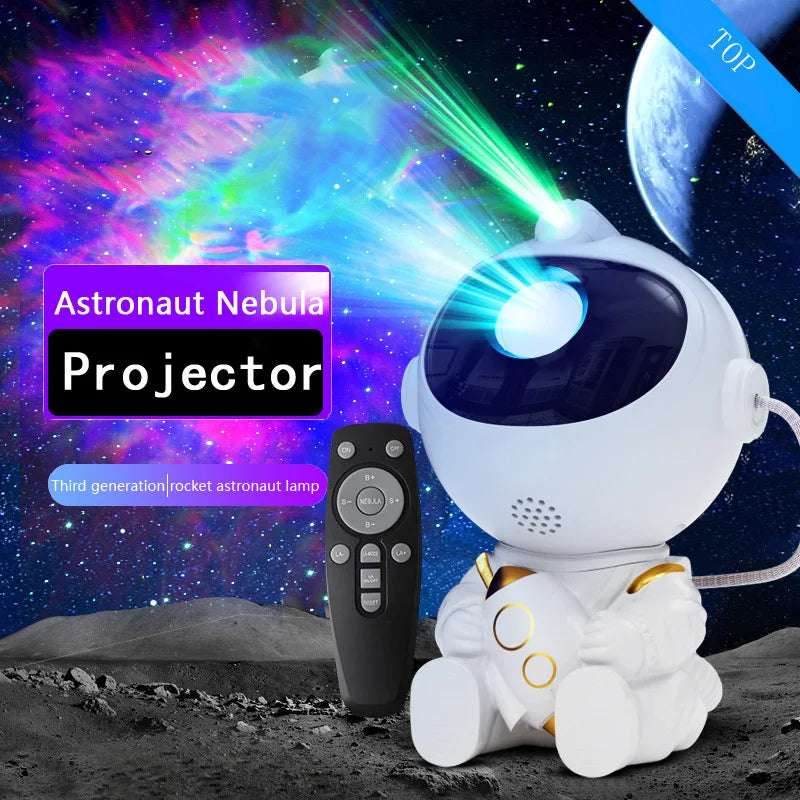 Projecteur Galaxie Astronaute LED – Veilleuse Ciel Étoilé pour Chambre d’Enfant avec Télécommande