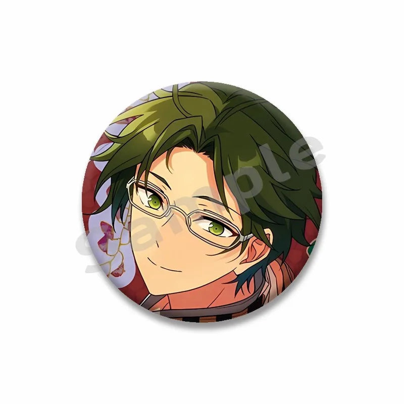Ensemble étoiles Anime broche sur sac à dos dessin animé rôle Tatsumi Kazehaya Eichi Tenshouin Badge pour vêtements bijoux cadeau pour amis
