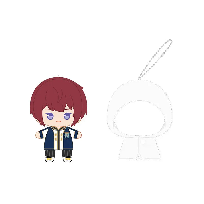 Ensemble Stars!! 2 Poupées à doigts en peluche douce style imperméable, porte-clés et pendentifs de sac, figurines mignonnes, jouets d'anime et de jeu, poupées de collection