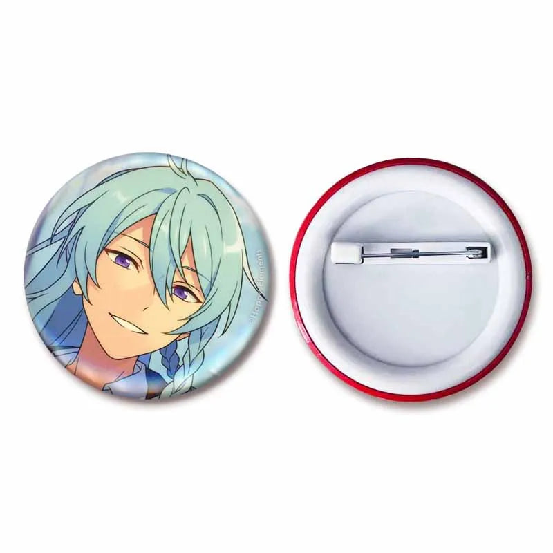 Ensemble étoiles Wataru Hibiki Badge mignon dessin animé idole broche bricolage Itbag vêtements chapeau accessoires Anime périphérique cadeau de collection