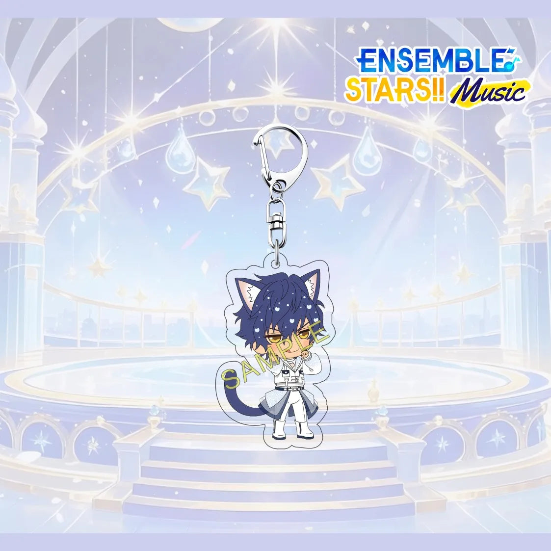Porte-clés en acrylique de 6 cm avec personnage mignon de l'anime Ensemble Stars, pendentif pour sac à dos, décoration de clé de voiture, cadeau de collection pour fans