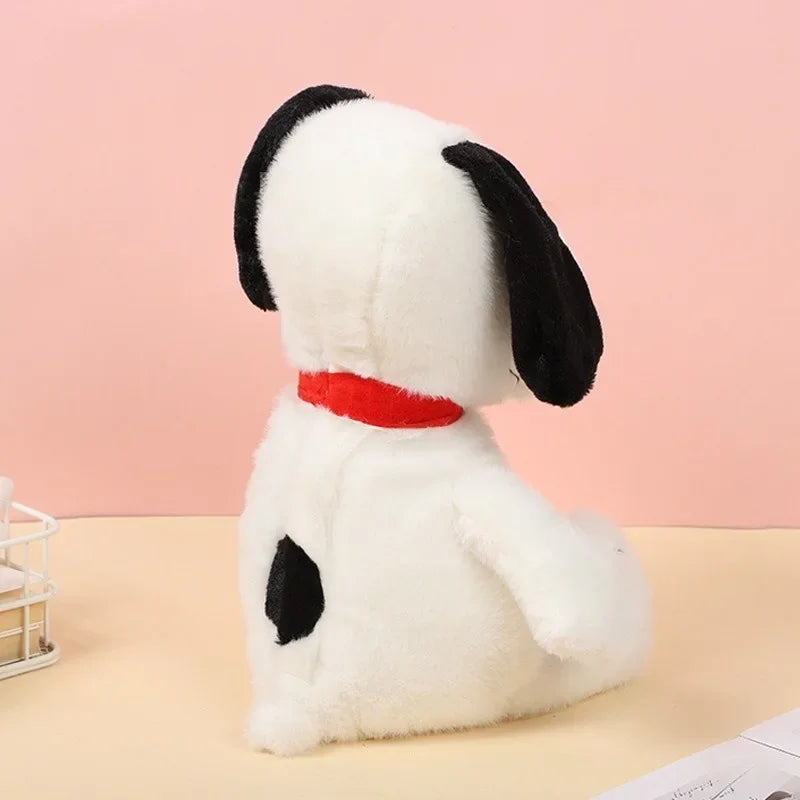Nouveau bébé respiration apaisant Snoopy chien blanc en peluche poupée comPeluche Chien Respirante Apaisante pour Bébé – Compagnon de Sommeil Doux avec Effets Relaxants