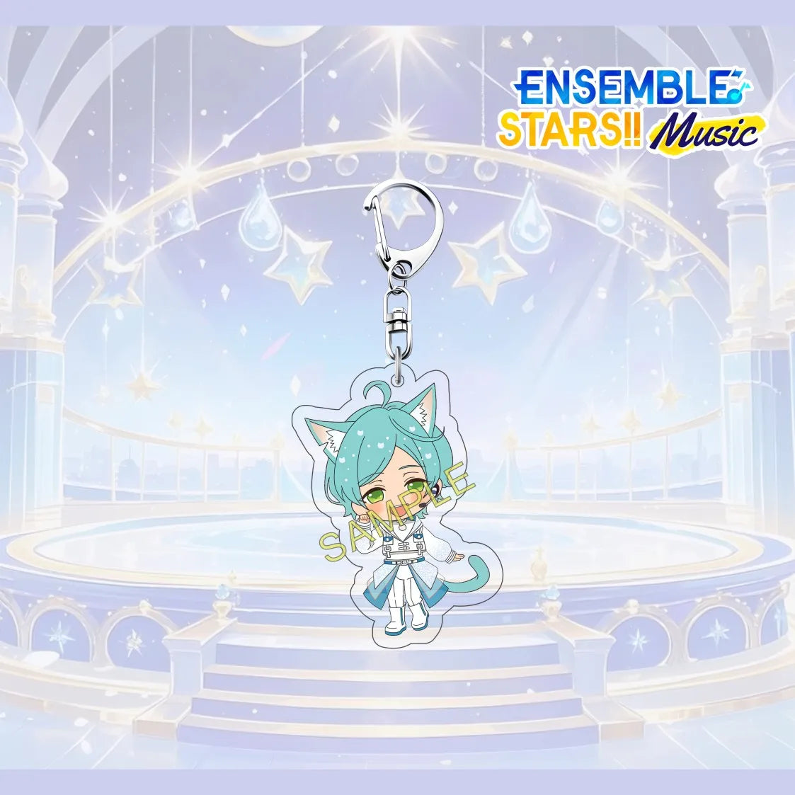 Porte-clés en acrylique de 6 cm avec personnage mignon de l'anime Ensemble Stars, pendentif pour sac à dos, décoration de clé de voiture, cadeau de collection pour fans