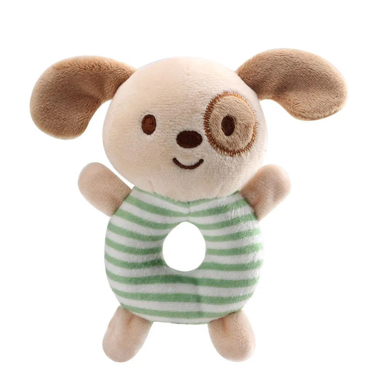 Hochet en Peluche Bébé avec Anneau de Préhension – Jouet d’Éveil Sensoriel Doux de 0 à 24 Mois